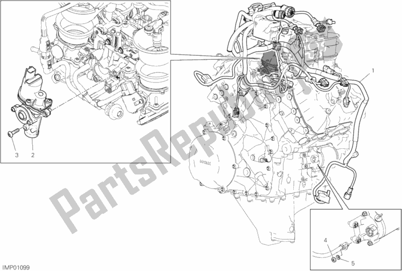 Todas las partes para Sistema Eléctrico Del Motor de Ducati Superbike Panigale V4 S Corse 1100 2019